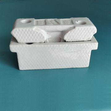 60A 500V Low Price Ceramic Plug-in Fuse - White Porcelain with Glazed Fuse Holder