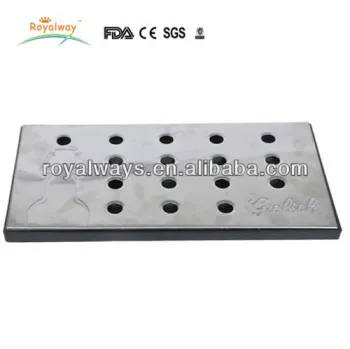 Aluminum bar drip tray with holes