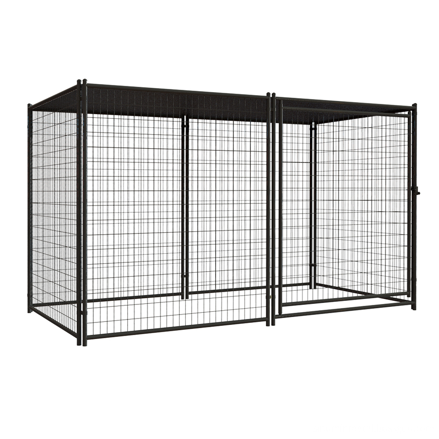 pet resort kennel with cover