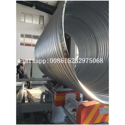Full automatic corrugated steel pipe machine