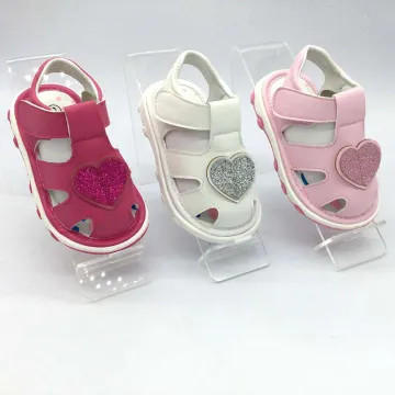 new cute pu baby girl sandals with sound