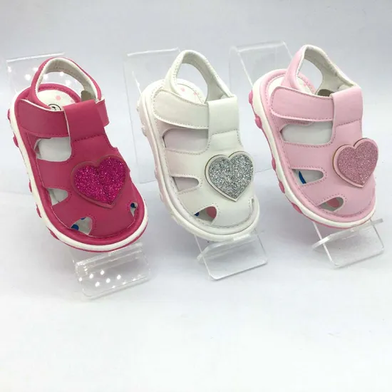 new cute pu baby girl sandals with sound