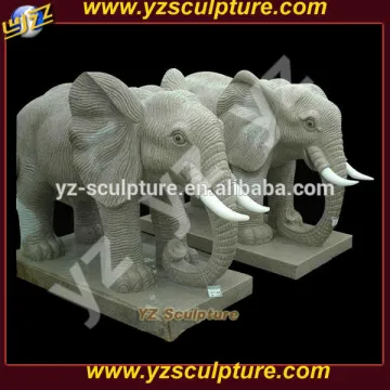 high quality outdoor decoration carved sandstone elephant sculpture