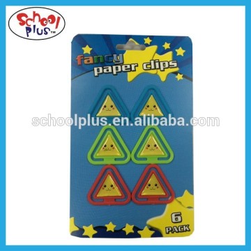 Fancy triangle paper clip for kids