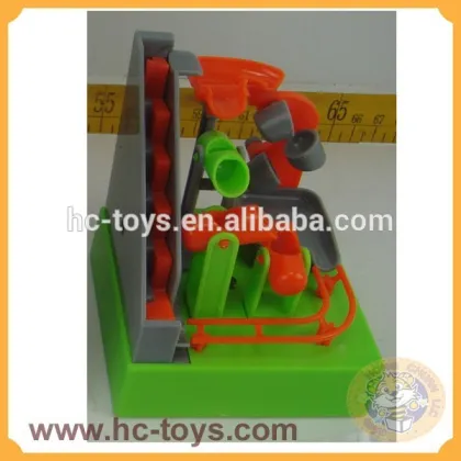 Self Assembly Marble Run, Plastic Ball Run Toys, Contruction Marble Run,