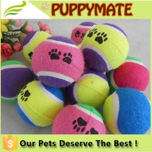 Wholesale Mixed Colors Pet Ball Dog Products Cat Toy Pet Tennis Balls Fetch Throw Chew Dog Balls Toys