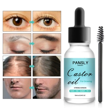 10ml Castor Oil Eyelash Growth Eyebrow Growth Enhancer Serum Lifting Hair Growth Serum