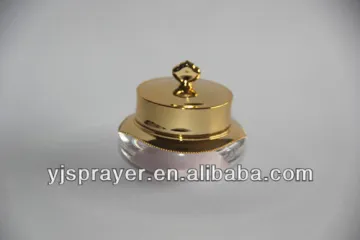 crown acrylic cosmetic jar custom