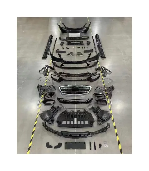 Mercedes Benz S Class W222 Car Parts 2018-2020 - S63 Front & Rear Bumper with Grille, Headlights, Taillights