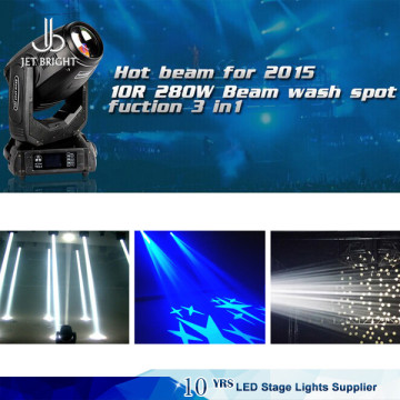 New design 280 W beam spot wash 3 in 1 moving head light