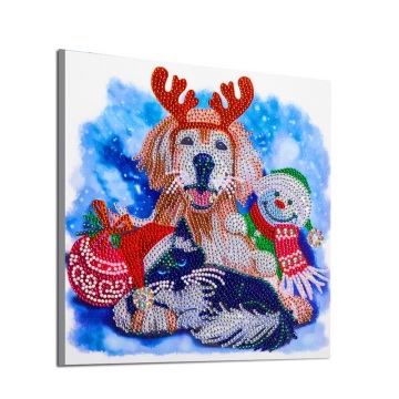 Christmas Animal Diamond Painting Decoration