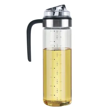 High Borosilicate Glass Olive Oil Dispenser with Automatic Switch for Kitchen and BBQ