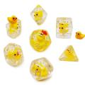 Bescon YellowDuck RPG Dice Set of 7, Novelty Yellow Duck Polyhedral Game Dice set