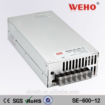 CE ROHS Factory 600W Single output power supply 50A switching power supply 12V SMPS