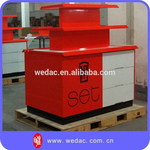 Cosmetic wooden display counter table