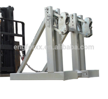 Type DH2 drum handler forklift handling attachment lifting gripper