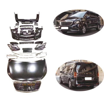 Maybach Old Body Kit - لا مصابيح أمامية ، مصابيح الذيل ، المصد الأمامي ، ظهر لفئة مرسيدس بنز الخامس