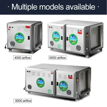 Commercial Kitchen BBQ Smoke Exhaust Electrostatic Precipitator Fume Purifier