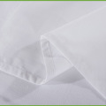 Πολυ / βαμβακερό απλό σατέν λευκό επίπεδο φύλλο
