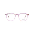 Square Handmade Eyewear Bevel Acetate Optical Glasses Frame