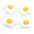 Flower Shaped Kawaii Fried Egg flat back Beads 100pcs/bag For Handmade Craft Decoration Beads Charms Phone Ornaments Spacer