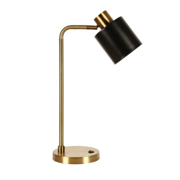 Modern LED Metal Desk Lamp with Pen Holder for Study and Bedroom