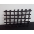 Warp stickad biaxial polyester geogrid