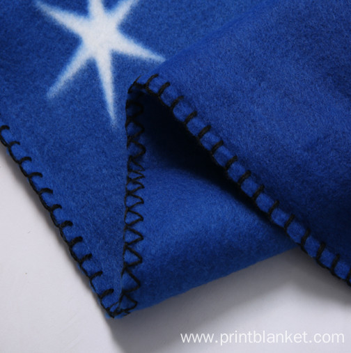 silk screen print oem custom plush promotion blanket