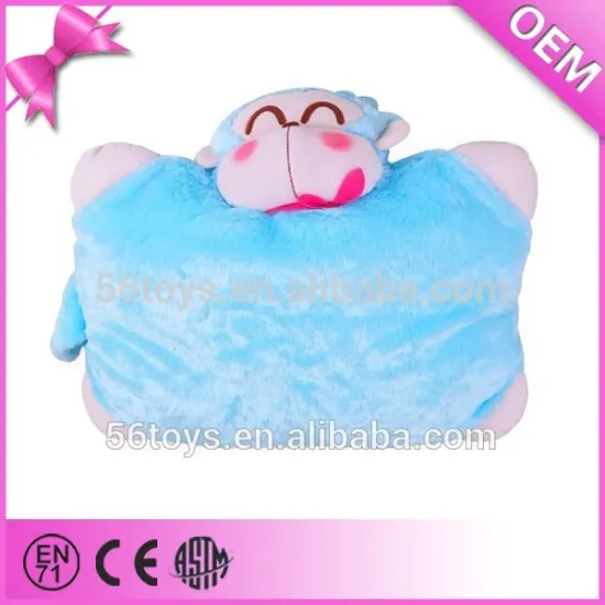 2015 en71 certified custom monkey plush animal shaped pillow