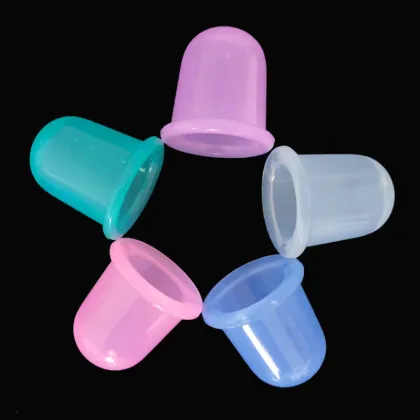 4Pcs Silicone Vacuum Massage Cups Cupping Therapy Set