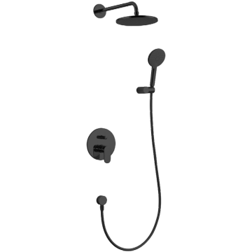Column shower system with showerhead