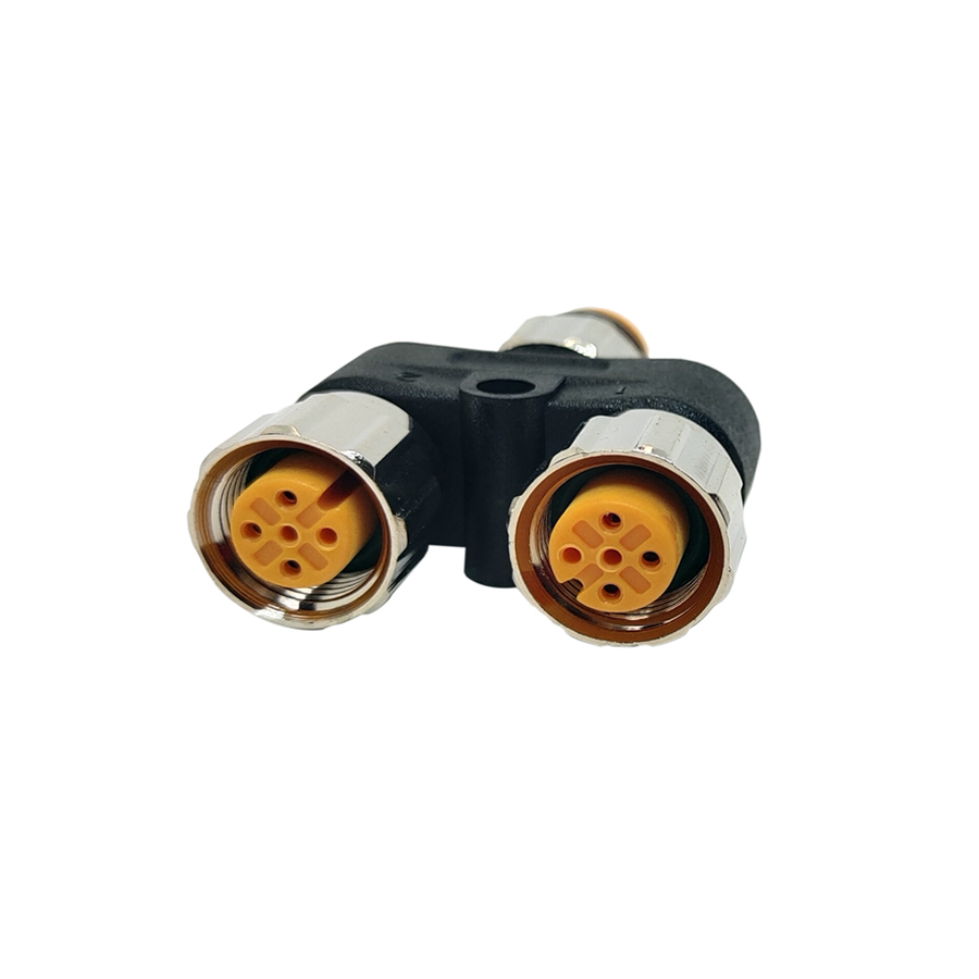 Y type M12 to M12 Connector