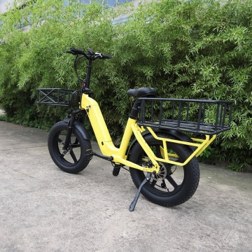 250W langeafstandsgebouw met dubbele batterij en enduro elektrische fiets met snelle bergvermogen, 20 inch vetbanden - ideaal voor voedselafgifte