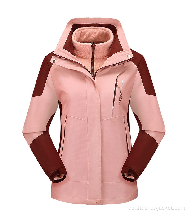 Abrigo de invierno personalizado 3in1 Interchange Jacket para mujer