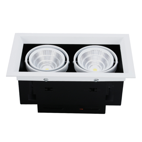 Διπλό φωτιστικό αλουμινίου COB Led Grille Downlight