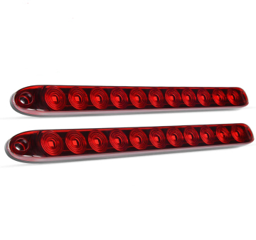 16 Inch LED Red Trailer Light Bar - Park, Stop, Turn, Brake, Tail, and Marker Lights Waterproof for Trucks and Trailers