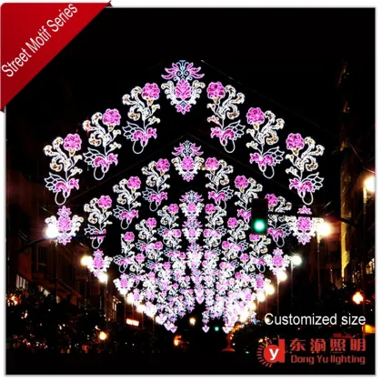 outdoor christmas tree motif light christmas street decoration 2d motif lighting