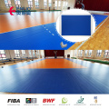 4.5mm 6.5mm 8mmの厚さ屋内スポーツマット裁判所PVCのフロアーリングビニールプラスチックバスケットボールコートフローリング