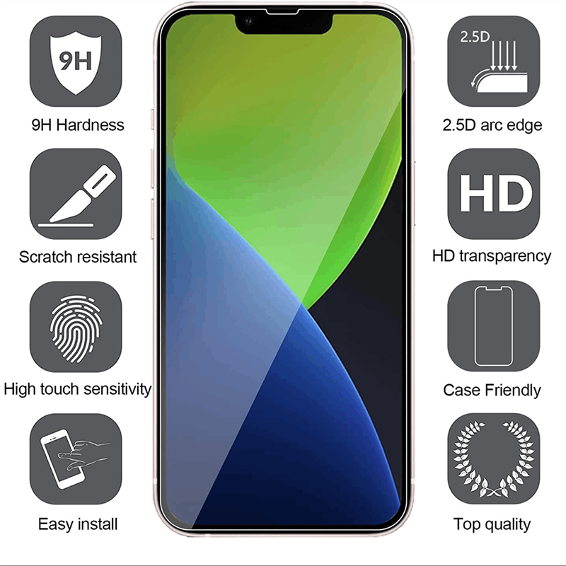 Protector de pantalla de vidrio templado Ultra HD para iPhone