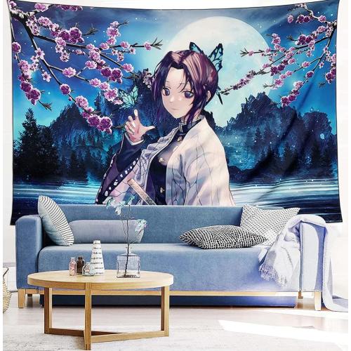 Full Moon Ocean Tapestry Hanging Moonlight Garden Tapestry