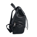 Ladies Soft Leather Diaper Bag Backpack Black