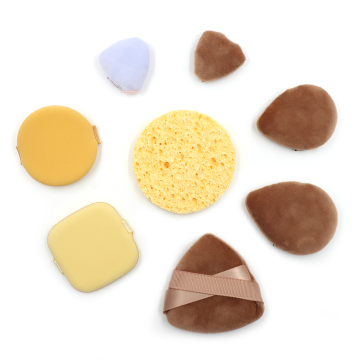 Velour Velvet Triangle Powder Puff for Loose Powder Makeup