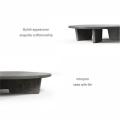 Mesa de café de madera de cuatro piernas