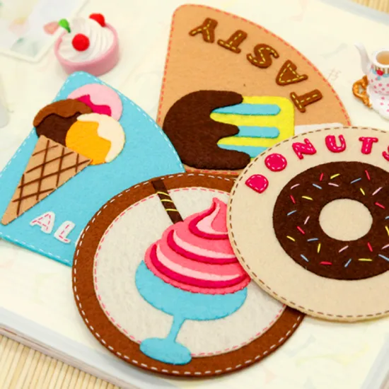 factory pure color 1mm polyester felt and color craft felt for hand made