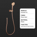 Brushed Copper Three Function Hand Shower Kit