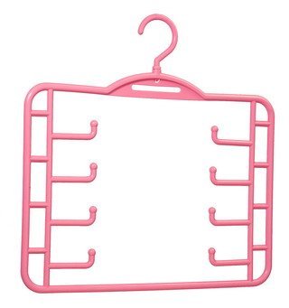 Multifunctional plastic tie and belt hanger