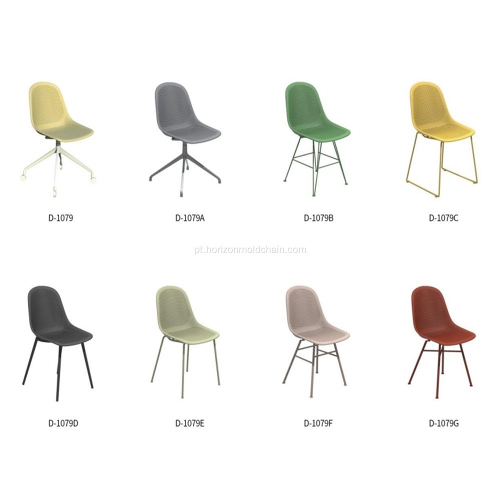 Novas cadeiras de plástico da Europa
