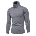 Pull pull à col roulé thermique tricoté pour hommes