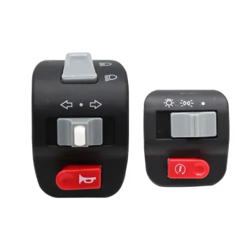 Electric Motorcycle Bicycle Accessory Kit: Left and Right Switch, Steering Horn, Headlight, Start, Seat Switch Assembly