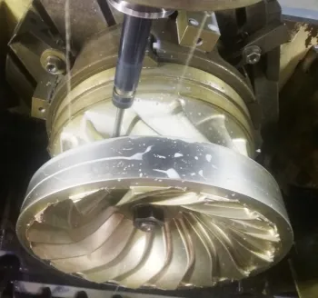 Monoblock-forged CNC-machining Francis Turbine Runner